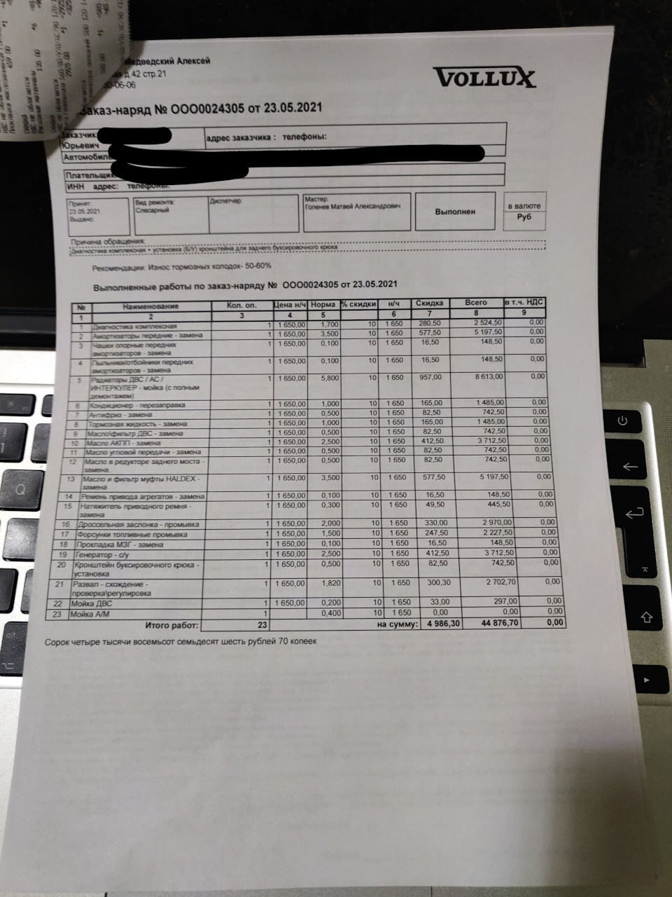 Фото в бортжурнале Volvo XC90 (1G). Запчасти на фото: 1165000, 165000