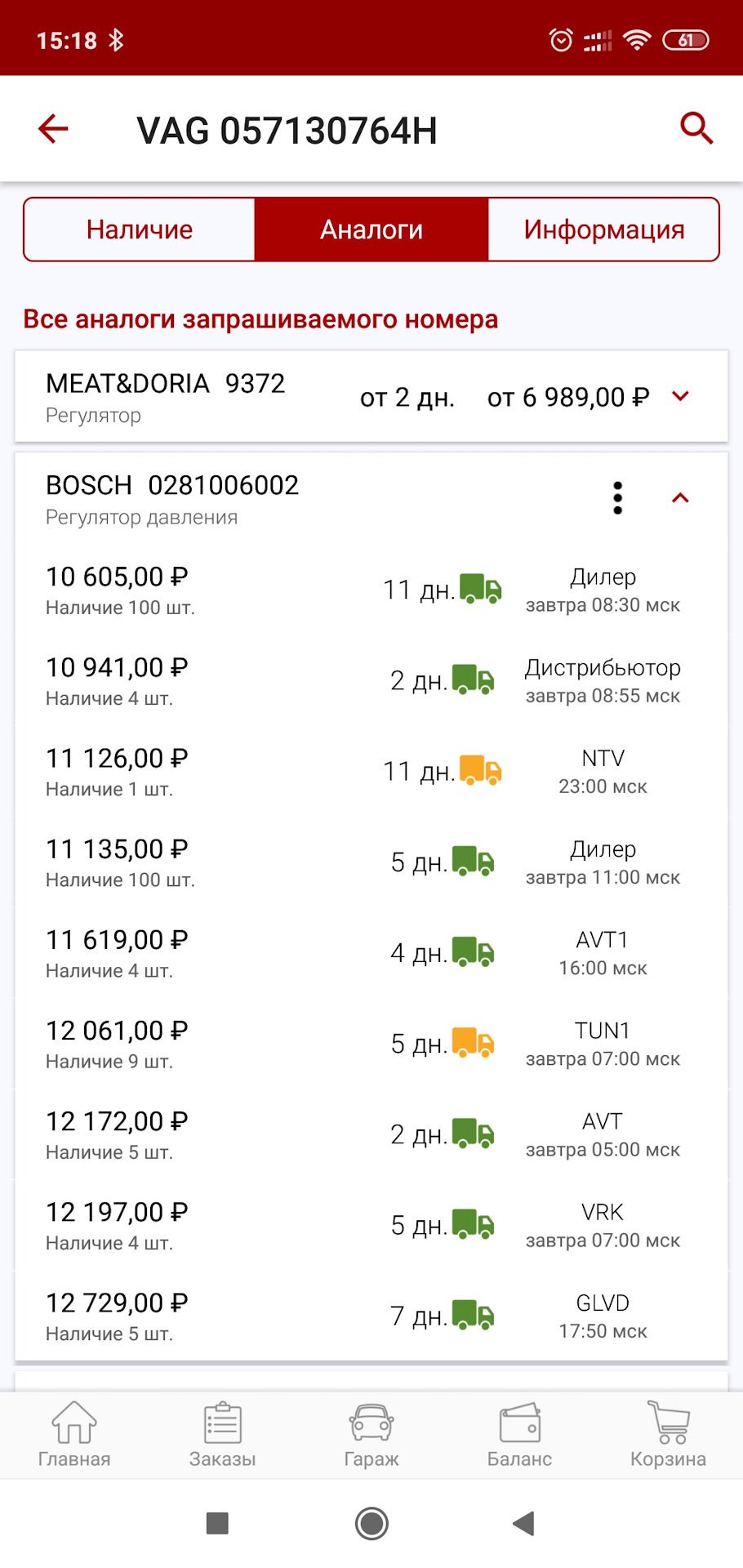 Фото в бортжурнале Audi A4 (B8). Запчасти на фото: 057130764H, 0281006002