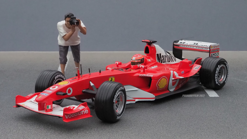 Ferrari F2003-GA F-1, 2003 #1 M.Schumacher (Hot Wheels #B1023) +