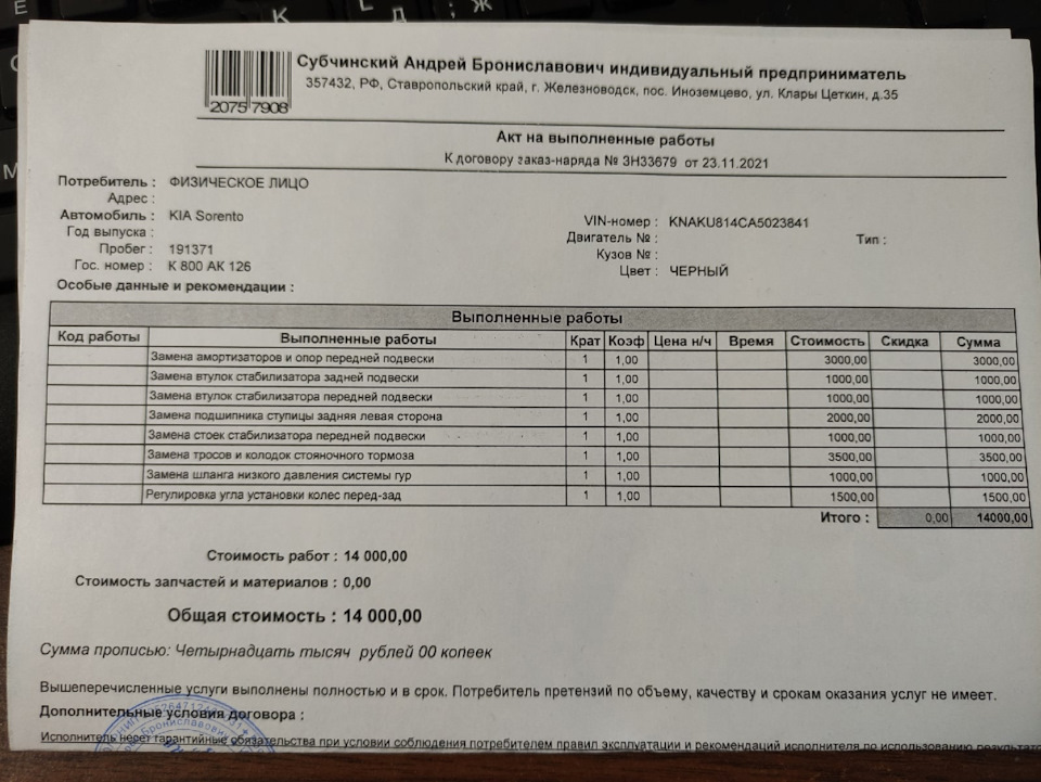 Фото в бортжурнале KIA Sorento (2G)