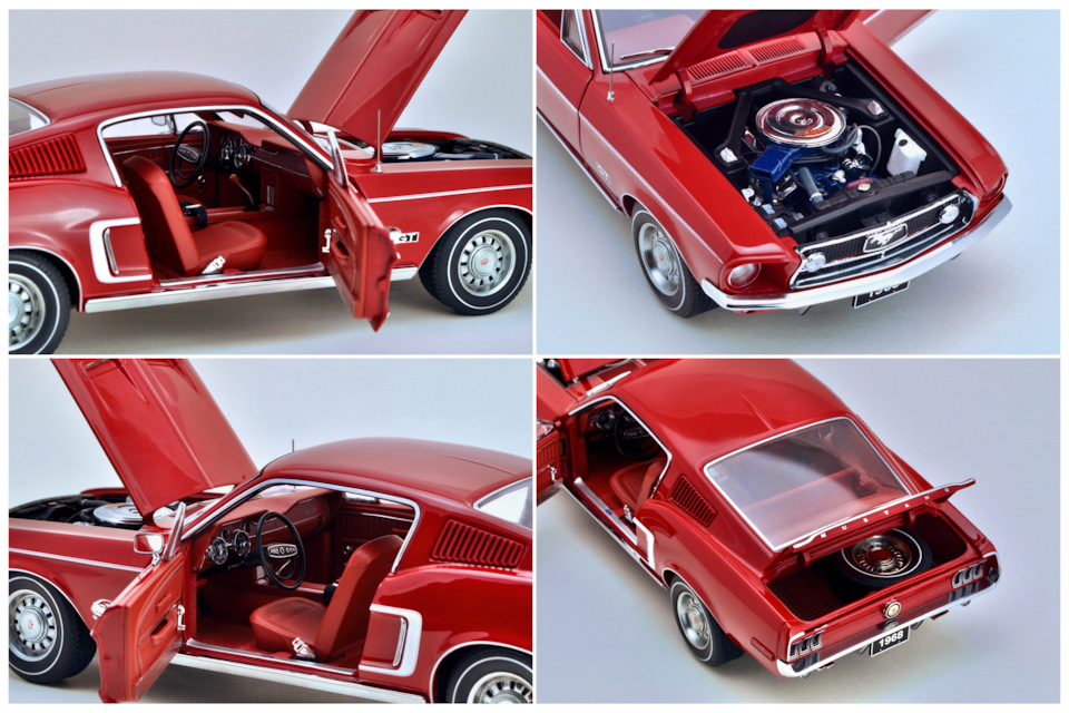 1:18 AUTOart 1968 Ford Mustang GT 390, Royal Maroon. — Сообщество