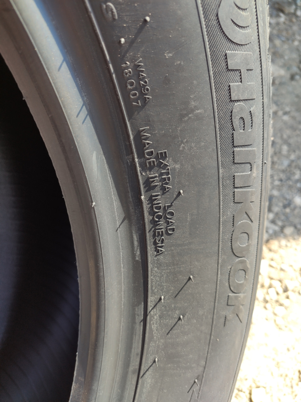 Photo from the logbook Chery Tiggo 7 Pro Max. Found on photo: Hankook W429A i Pike X