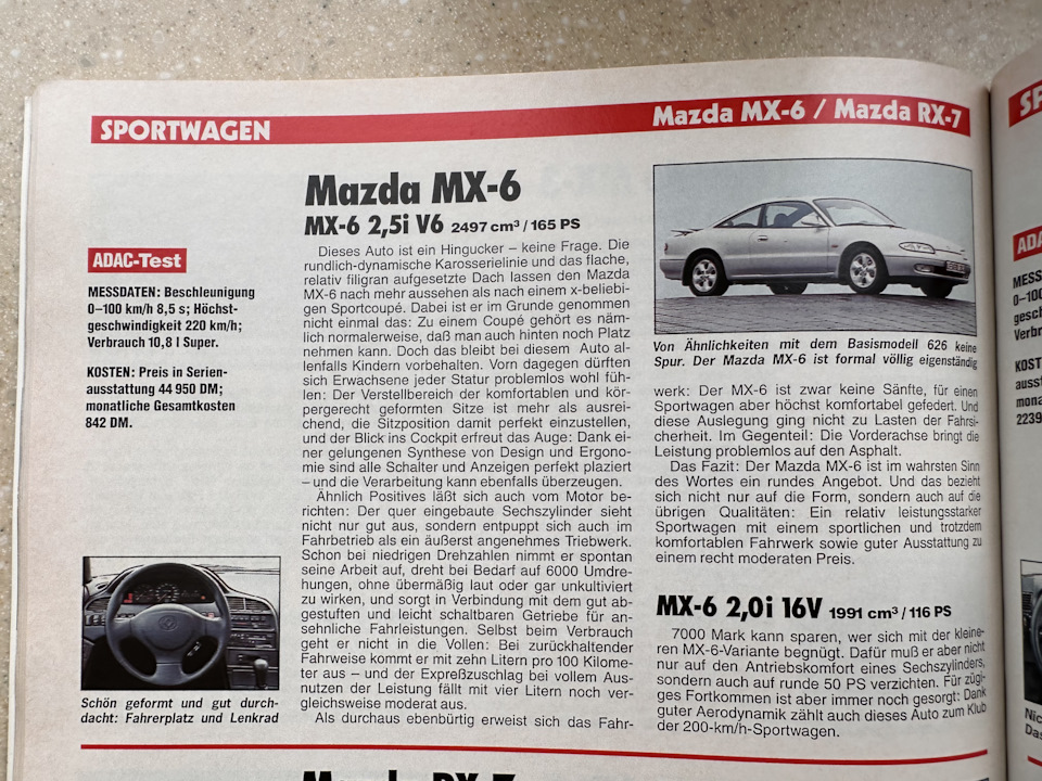 Mx6 — Opel Vectra A. Found on photo: PR0100