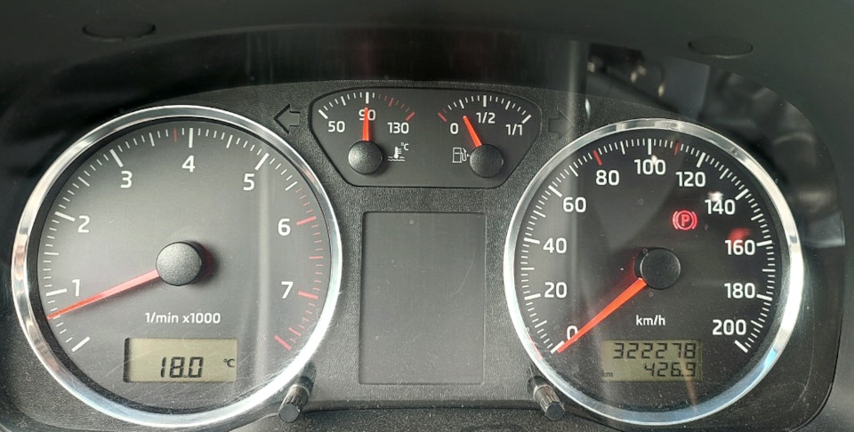 температура за бортом — Skoda Octavia A4 Mk1