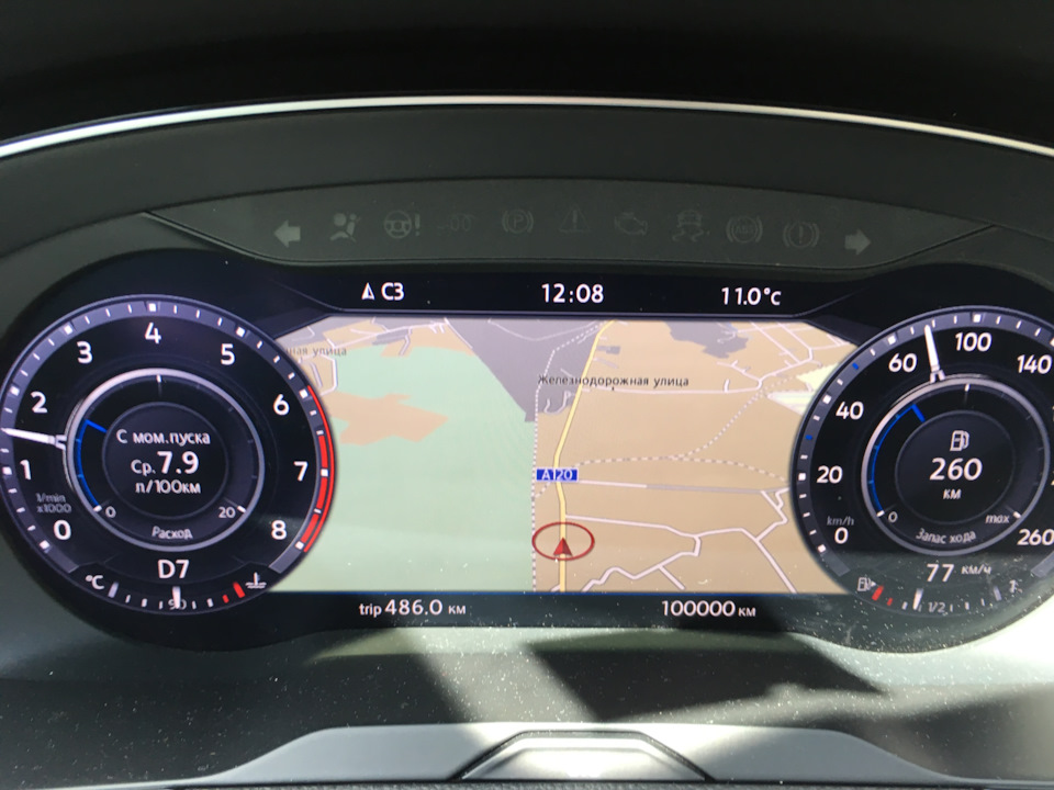 Есть 100000! По дороге из Сологубовки. Знаменательно… — Volkswagen Passat Alltrack (B8)