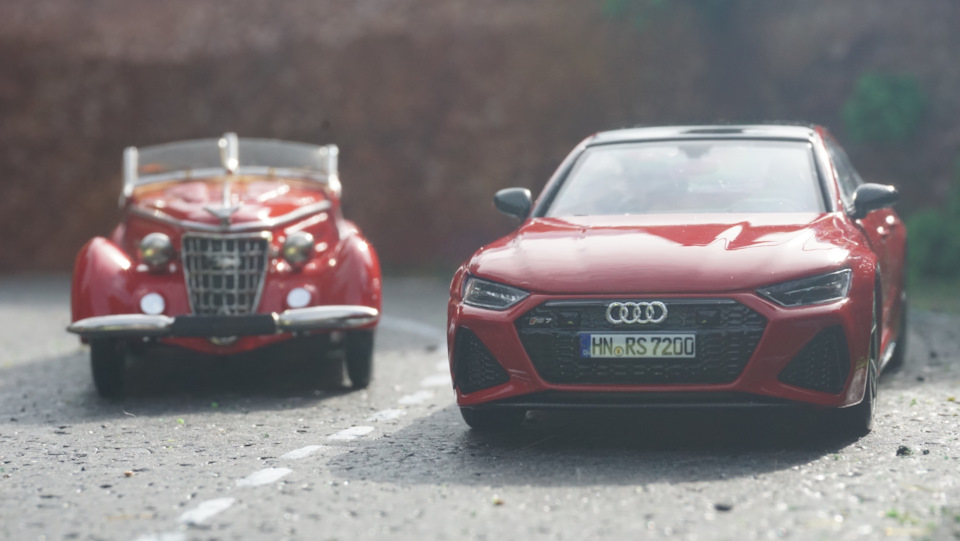1/43 Audi公式 チェコ ZZ Model製　WAMDERER W25 Встреча 2х историй. Wanderer W25 Sport Roadster 1936 (TinWizard 1