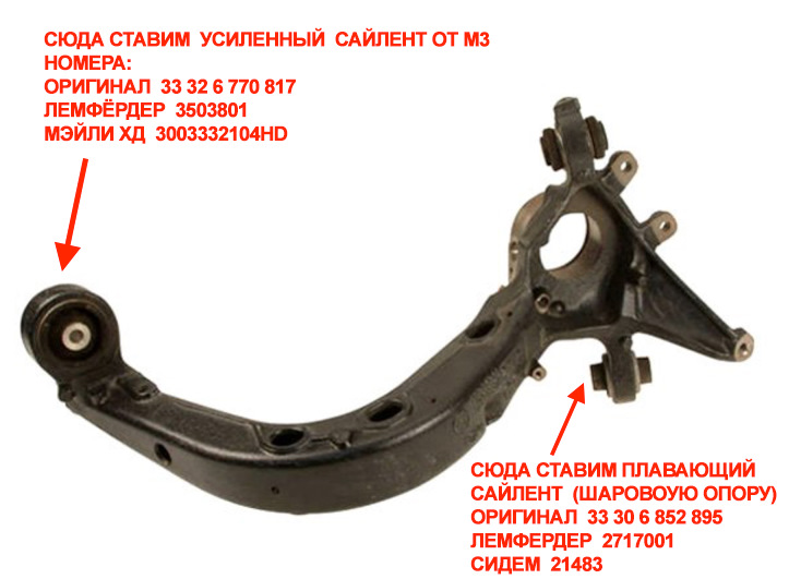 Фото в бортжурнале BMW 3 series Coupe (E46). Запчасти на фото: 33326770817, 3503801, 3003332104HD, 33306852895, 2717001, 21483