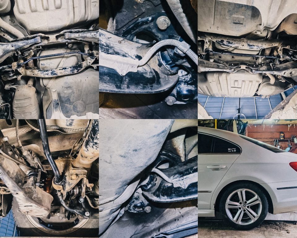 Процесс перепрессовки задних сайлентблоков — Volkswagen Passat CC