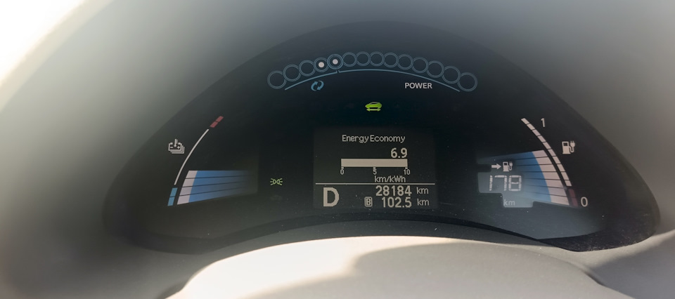 Заряд по приезду к теще — Nissan Leaf (1G)