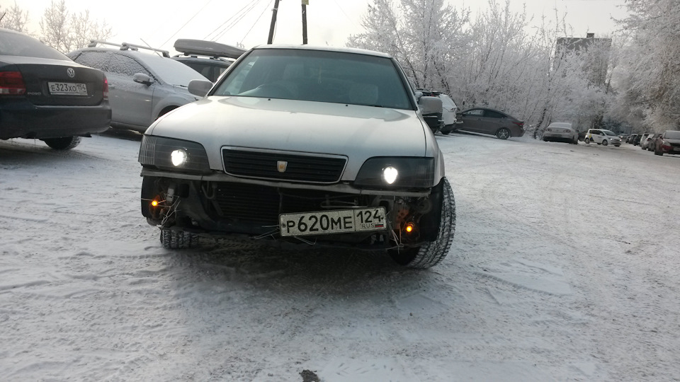 Отдали бампер. Смотрится злобно:) — Toyota Camry (V40)