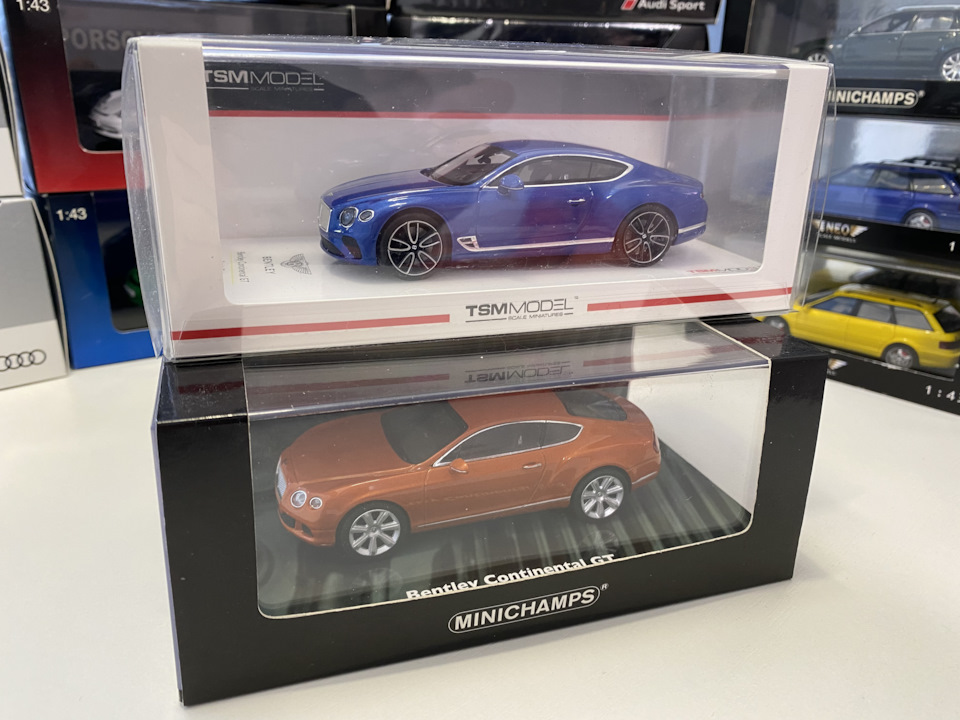 Bentley Continental GT, 1:43, TSM vs Minichamps — Сообщество