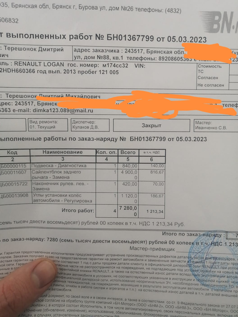 Итого — Renault Logan (1G)