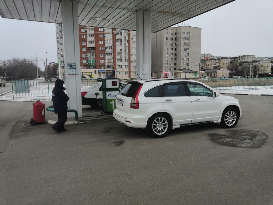 Заправился газом поехал на настройку. — Honda CR-V (RE)