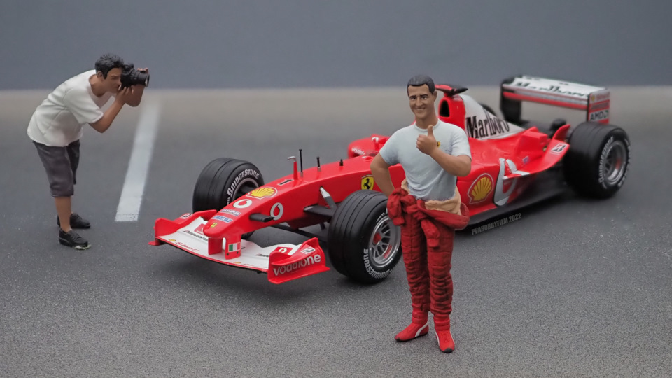Ferrari F2003-GA F-1, 2003 #1 M.Schumacher (Hot Wheels #B1023) +