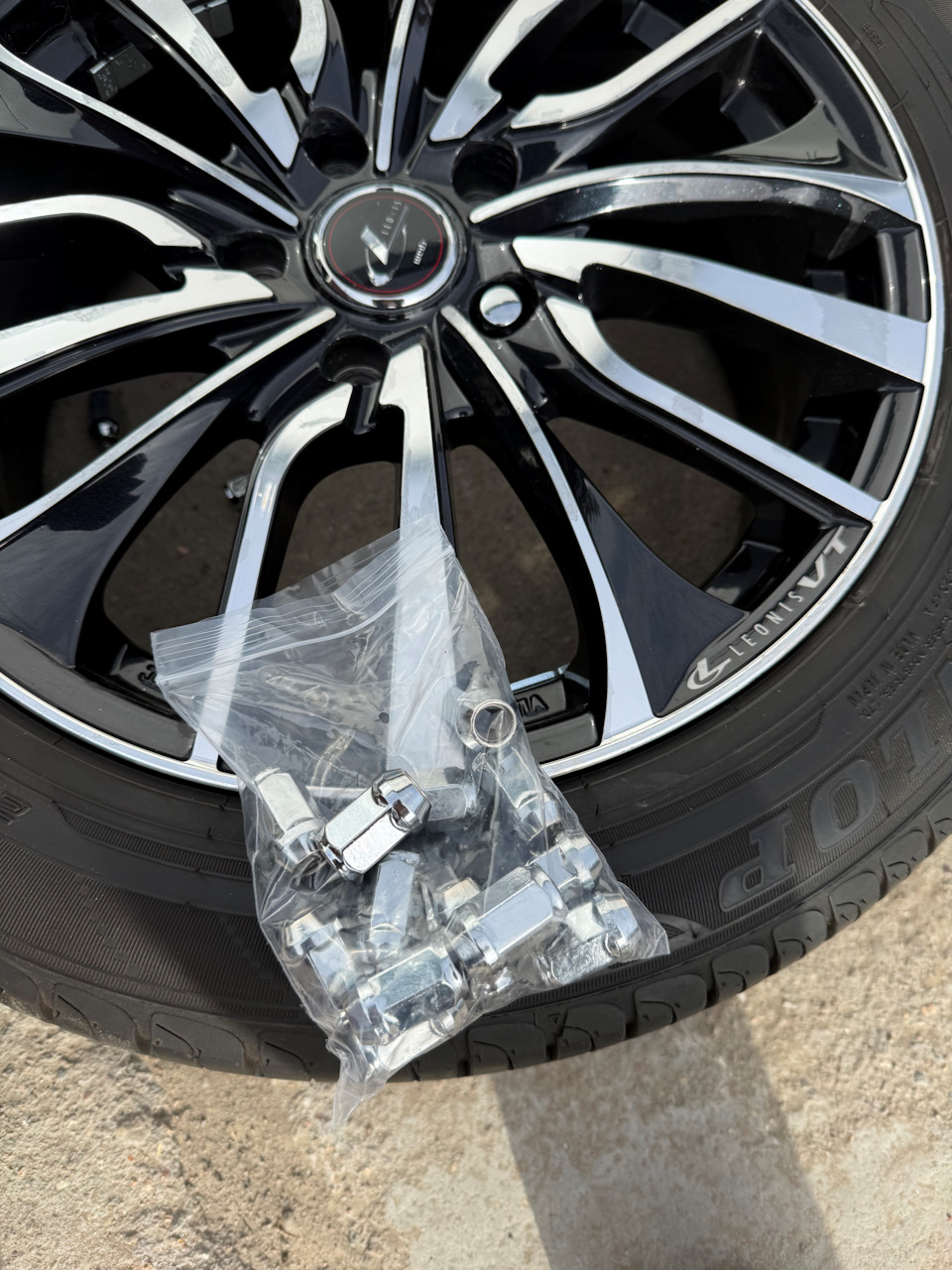Конусные гайки на ключ 19. — Toyota Esquire