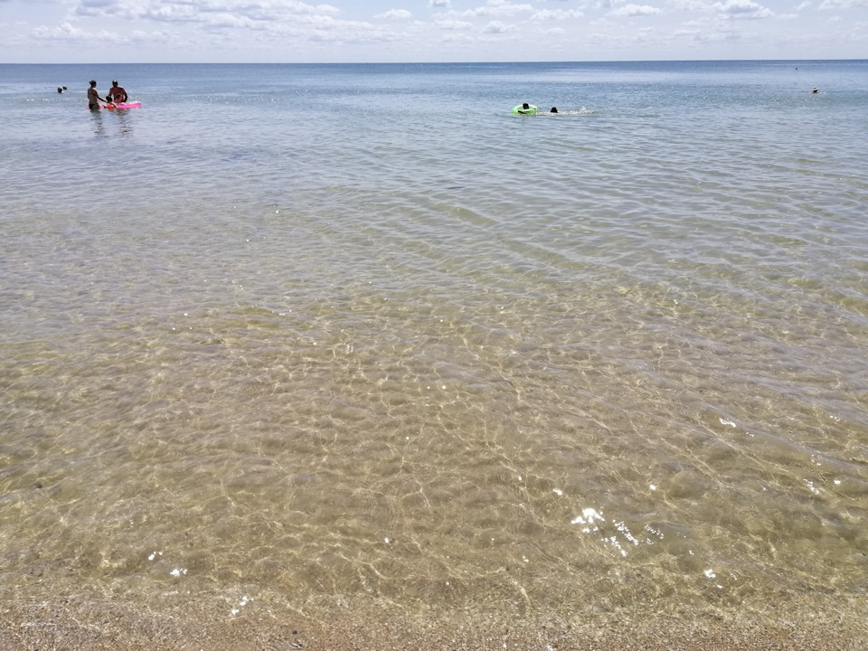 Бердянская коса, море 28.06.2019 Кристально чистая вода! — KIA Soul EV (2G)