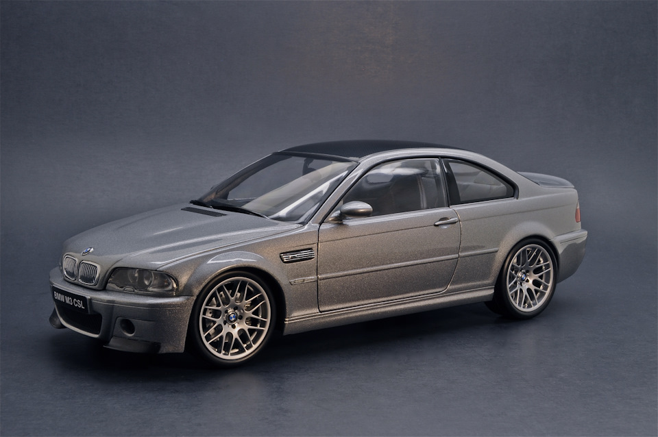 Kyosho 1/18 BMW E46 ///M3 CSL, Silbergrau. — Сообщество
