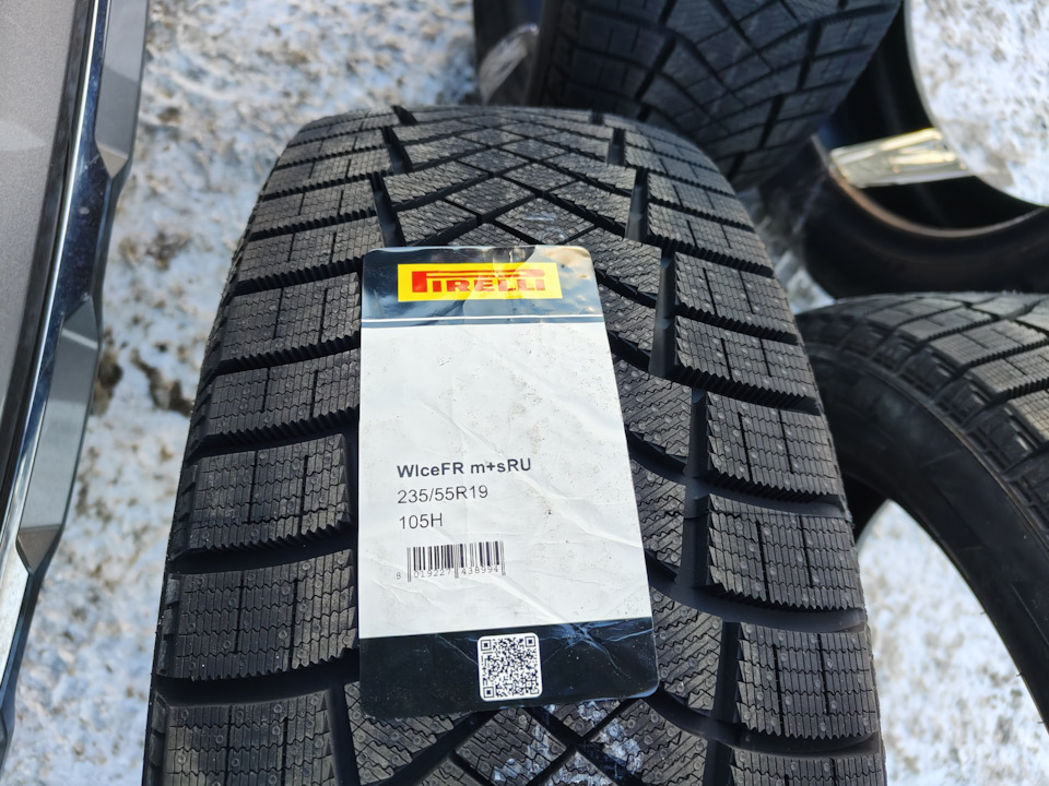 Pirelli WiceFR XL m+s 235/55 R19 — Haval F7 (1G). Запчасти на фото: S23555, Pirelli Winter Ice Zero Friction
