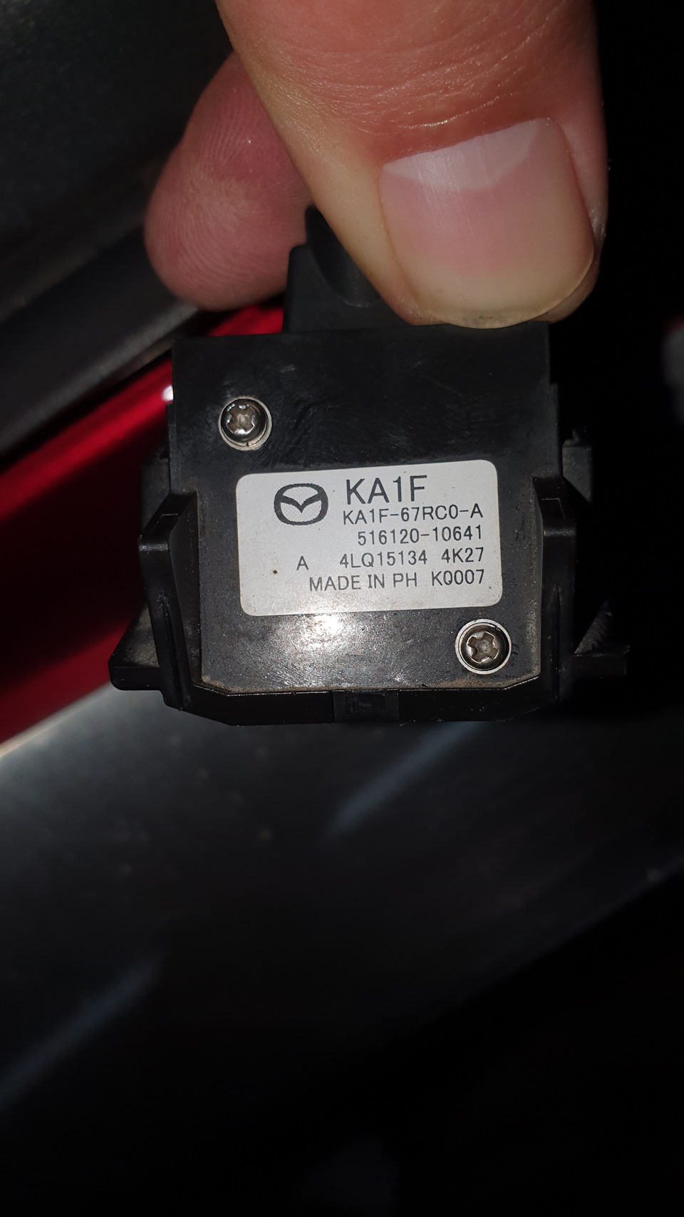 Фото в бортжурнале Mazda 3 (3G) BM. Запчасти на фото: KA1F67RC0A, KO007