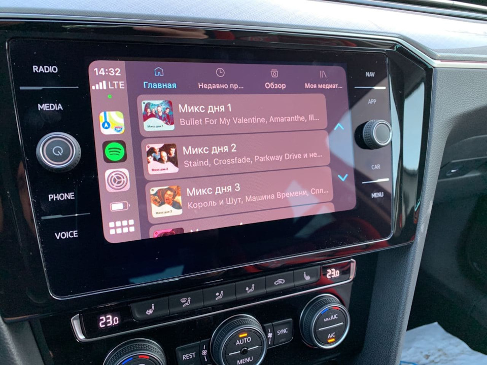Spotify — Volkswagen Passat B8