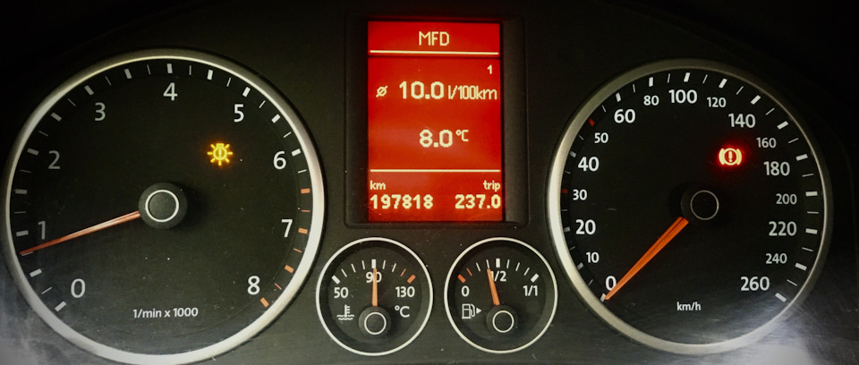 Дошло до 10 литров — Volkswagen Tiguan (1G)