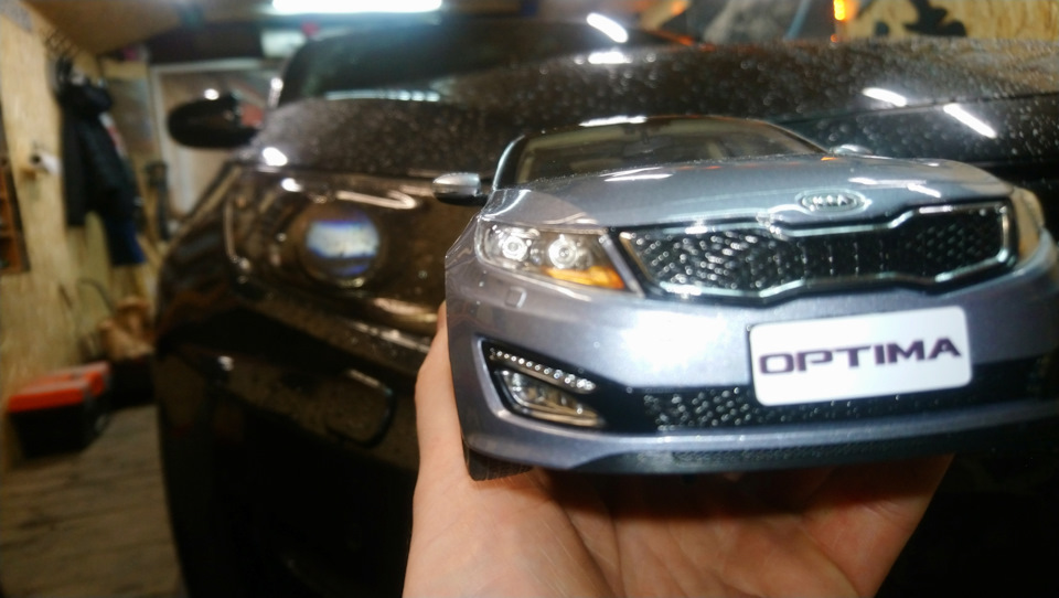 Линзованные фары как настоящие…только что не светятся… — KIA Optima (3G)
