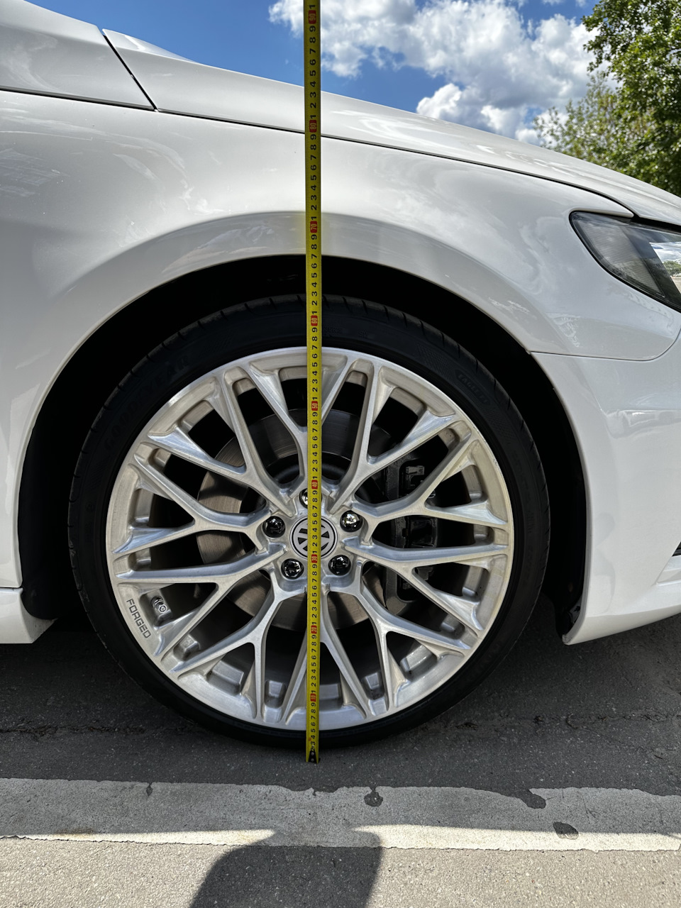 Клиренс после. DCC. 19 колеса — Volkswagen Passat CC