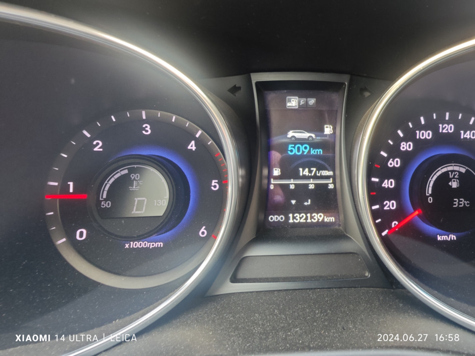 Пробег авто на момент ремонта — Hyundai Grand Santa Fe