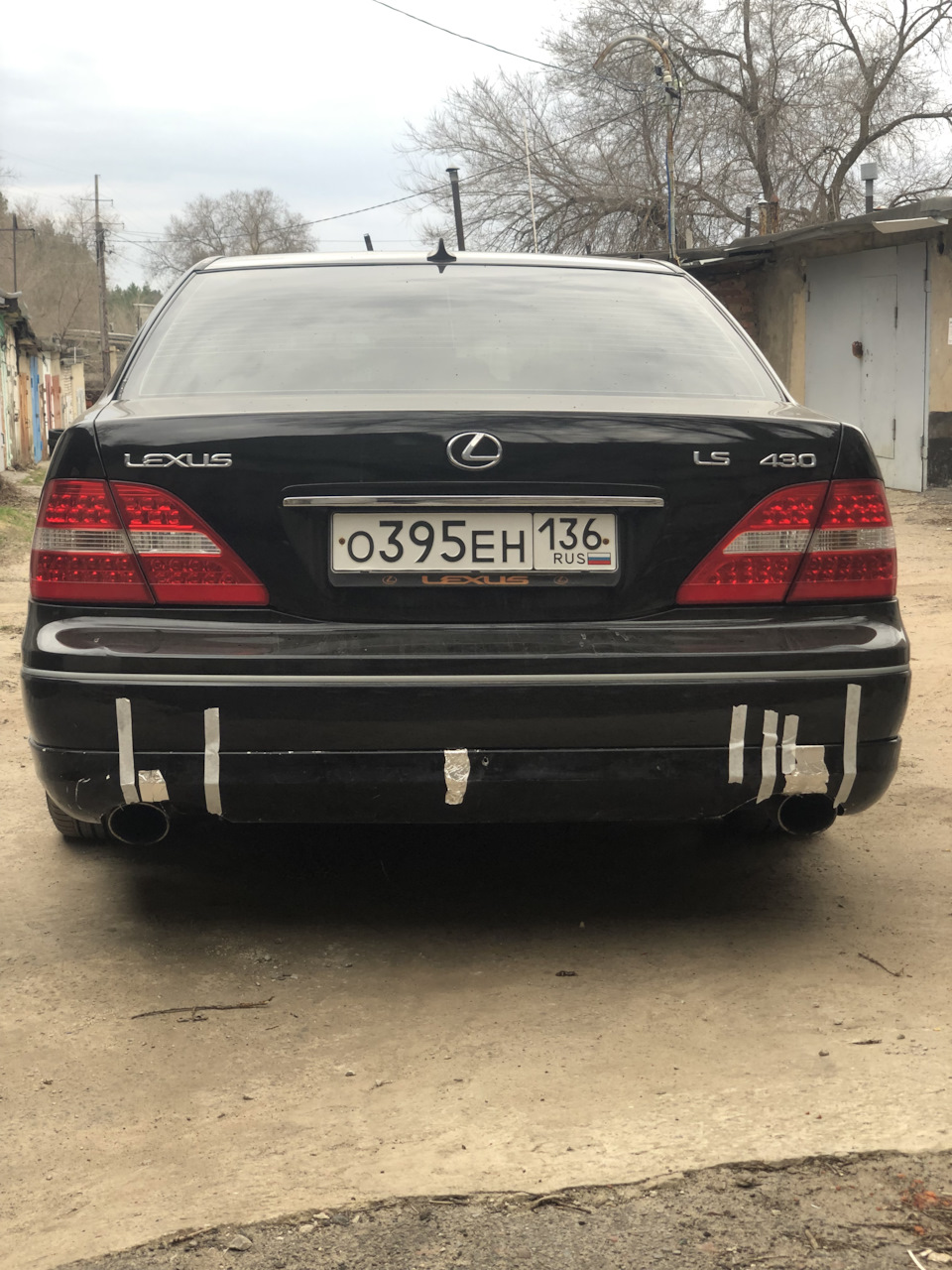 Примерка задней губы — Lexus LS (UCF30)