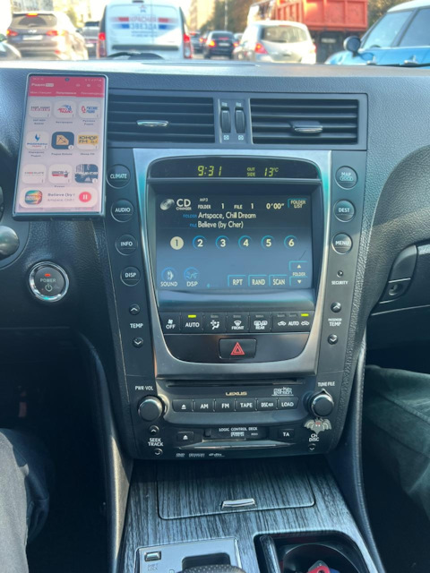 Bluetooth VAIS SL3b-L в штатную голову — Lexus GS 450h (1G) гибрид