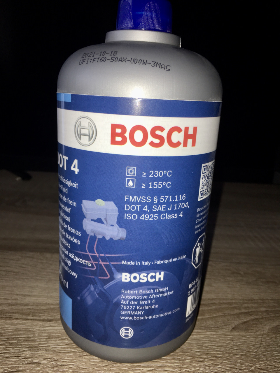 Тормозная жидкость Bosch, всегда такую беру, вопросов нет, 1л — Daewoo Sens