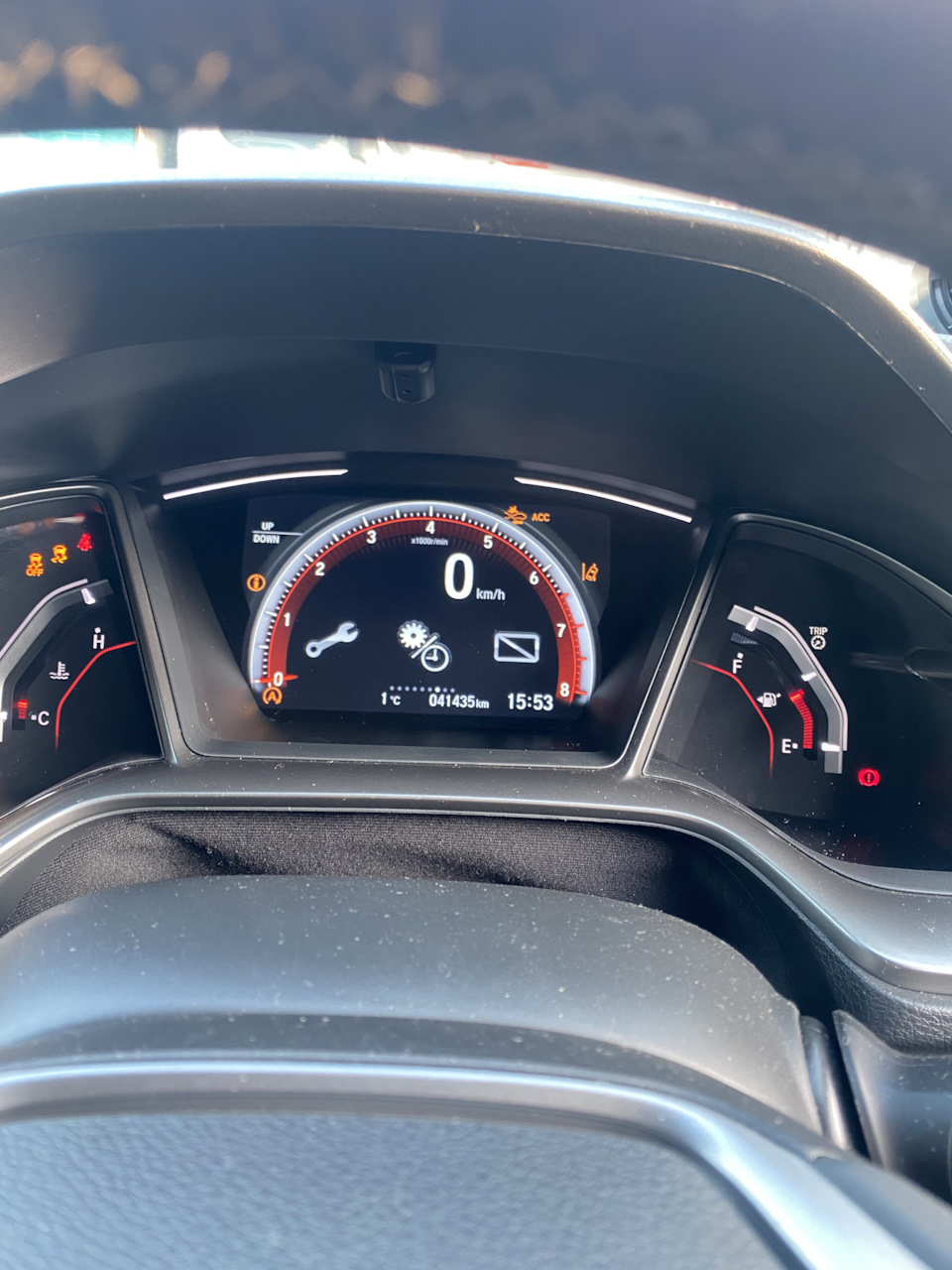 Меню с часами ✅ — Honda Civic Hatchback (10G)