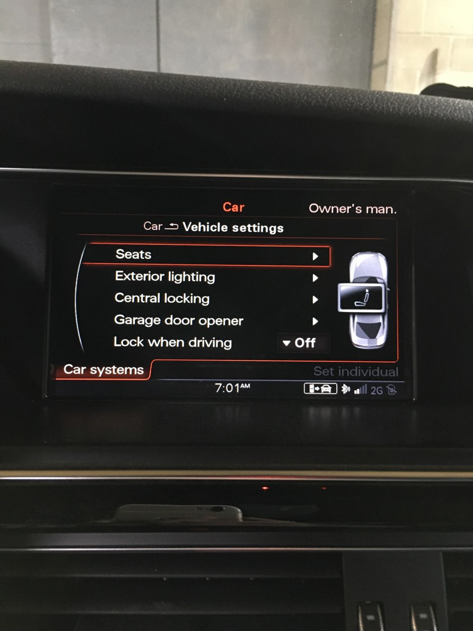 Система с завода — Audi Q5 (1G)