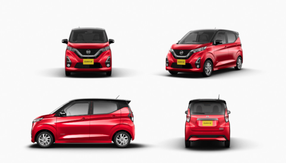 Sparkling Red / Black. — Nissan Dayz (2G)