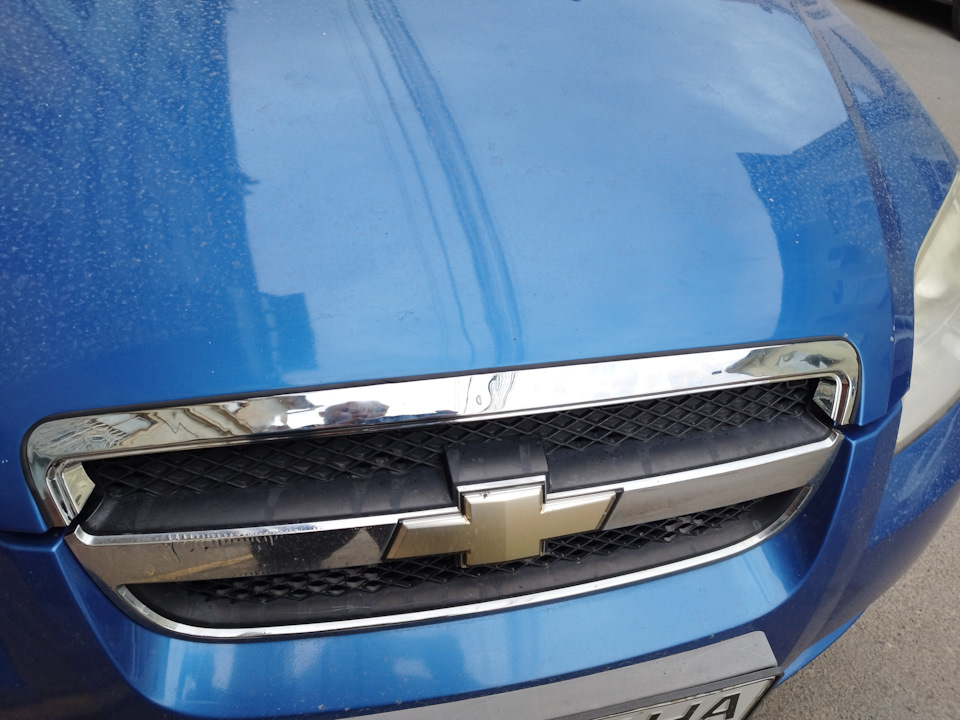 Накладка капота (сабля) на Авео Т250 (96648691-GM) — Chevrolet Aveo ...