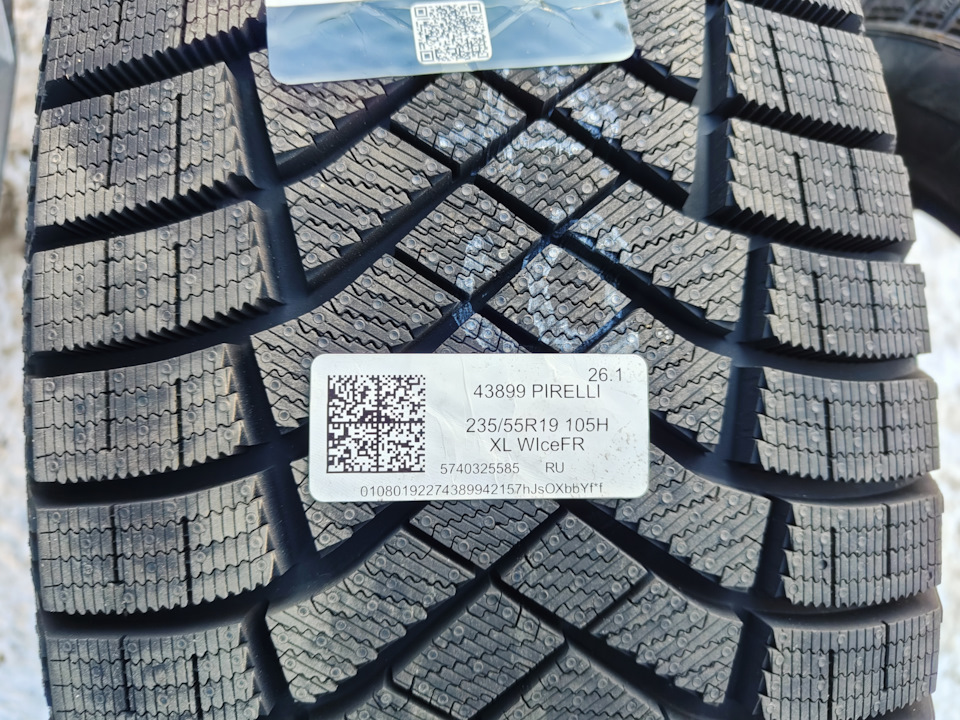 Pirelli WiceFR XL m+s 235/55 R19 — Haval F7 (1G). Запчасти на фото: S23555, Pirelli Winter Ice Zero Friction 235/55R19