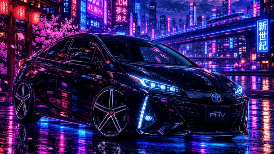 Toyota Prius Plug-in Hybrid Черная PHVшка