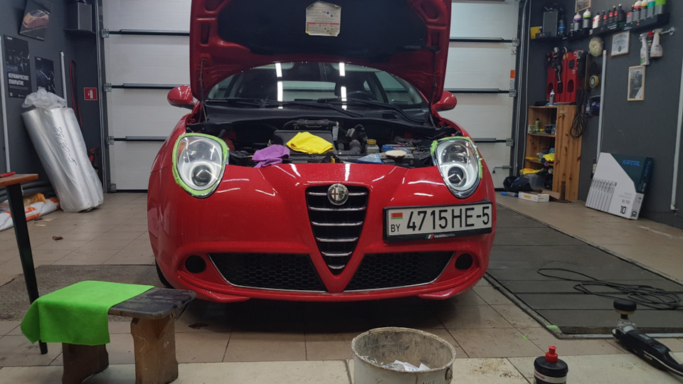 На данном фото можно увидеть разницу до/после — Alfa Romeo MiTo