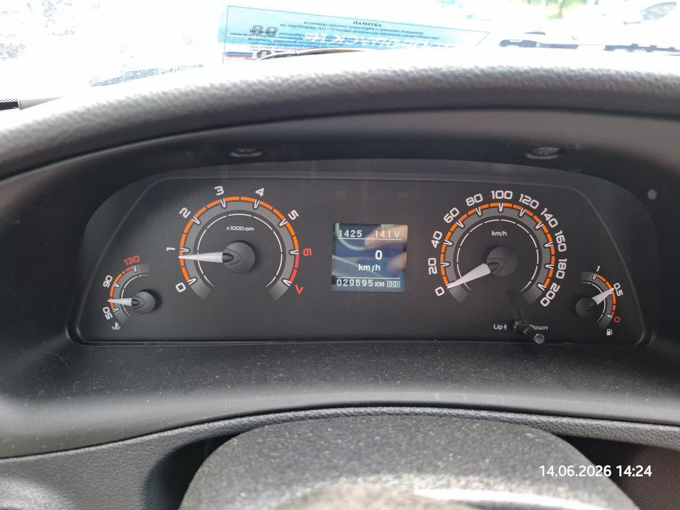 Пробег на начало поездки в Калмыкию — Lada Niva Travel