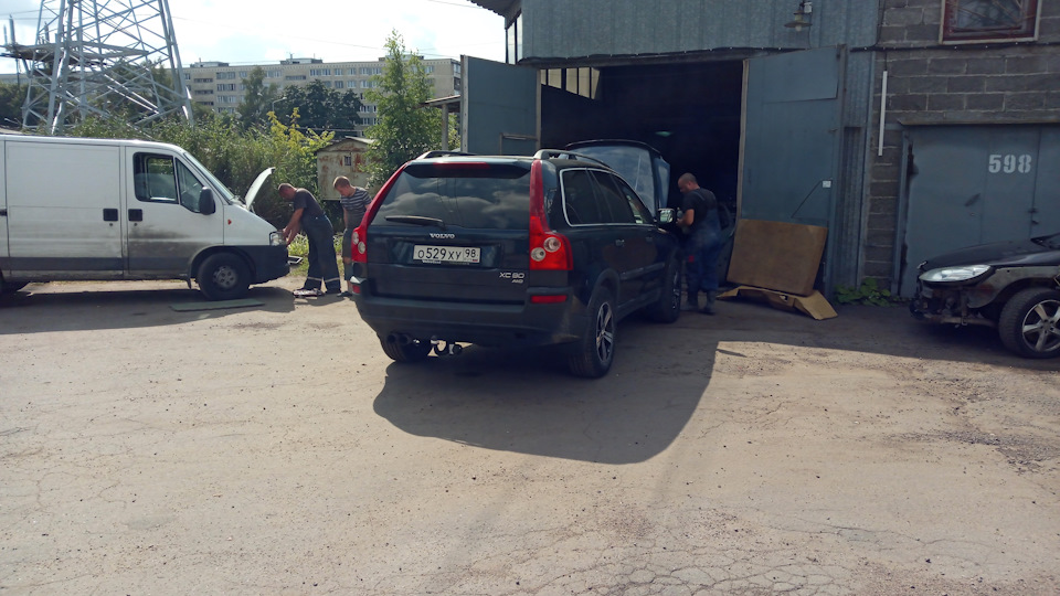 полирнули фары — Volvo XC90 (1G)