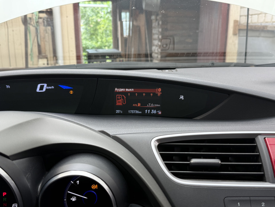 Пробег общий — Honda Civic Hatchback (9G)